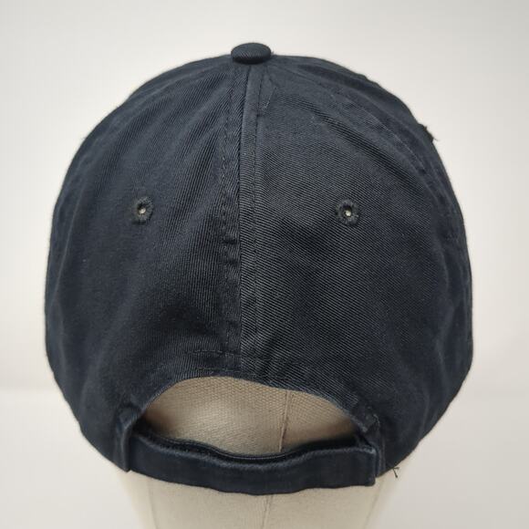 UH&D Strapback Baseball Cap Black One Size Embroidered Classic Cut Ultra Club - Picture 6 of 9